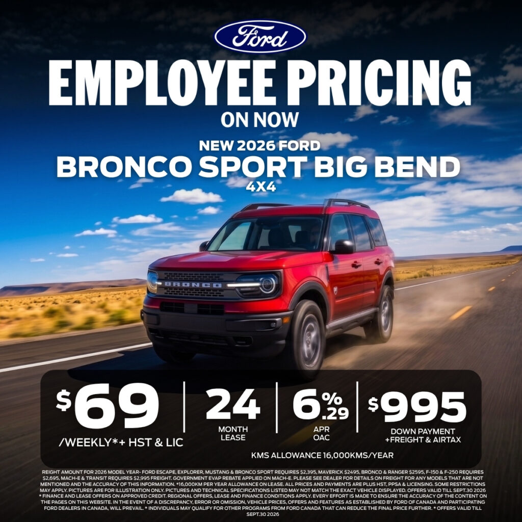 New 2026 Ford Bronco Sport Big Bend 4X4