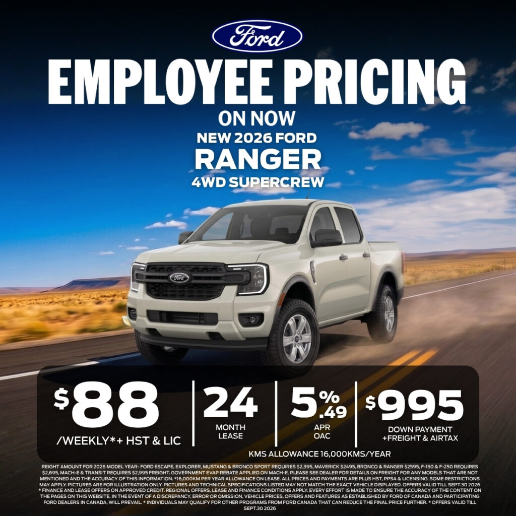 New 2026 Ford Ranger 4WD Supercrew