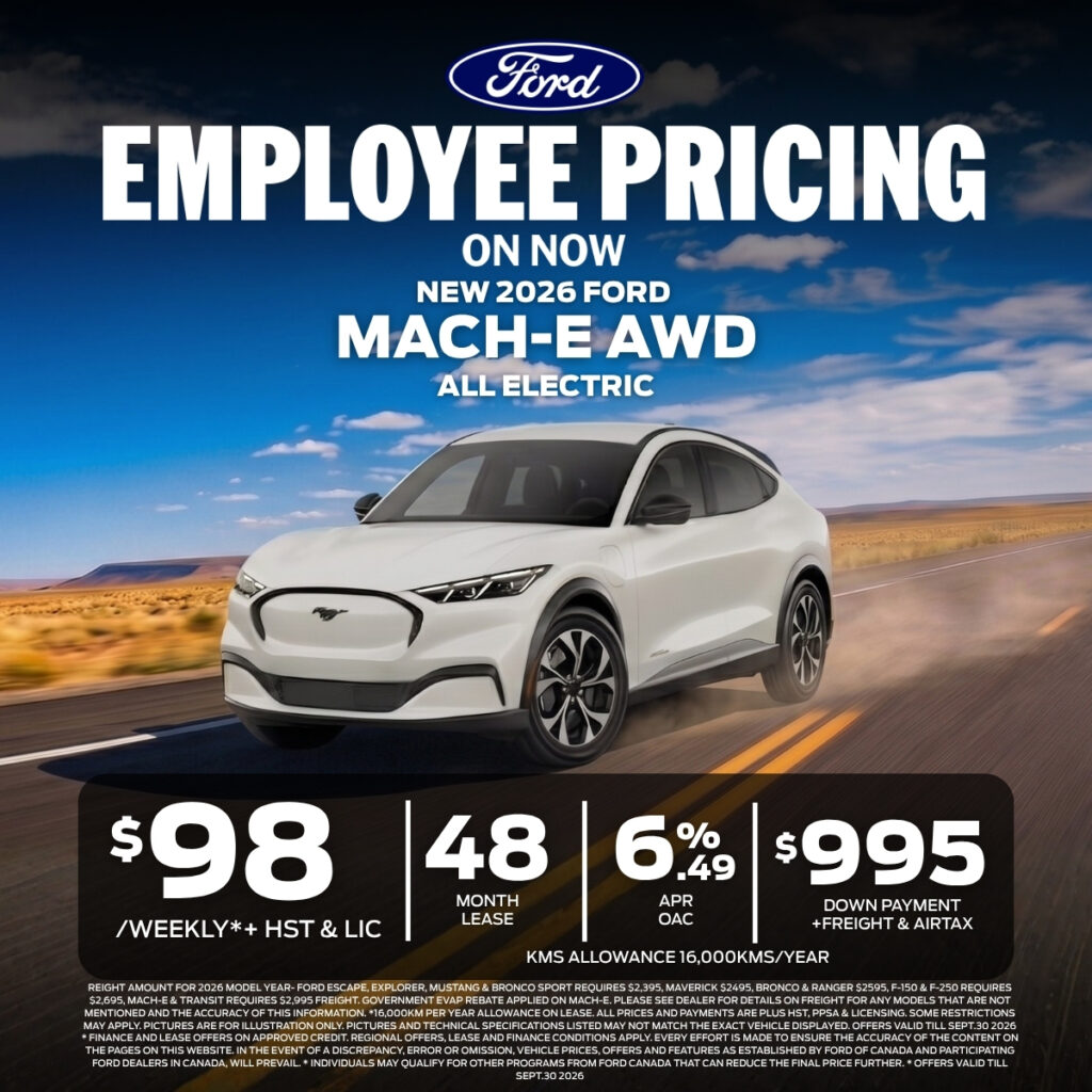 New 2026 Ford Mustang MACH-E AWD – All Electric